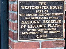 National Register of Historic Places plaque WestChesterHouseP 20180221.jpg