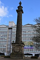 The Wilberforce Monument in Kingston upon Hull, moved to its present location outside Hull College in 1932.