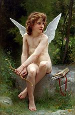 William-Adolphe Bouguereau (1825-1905) - Liefde op de loer (1890) .jpg