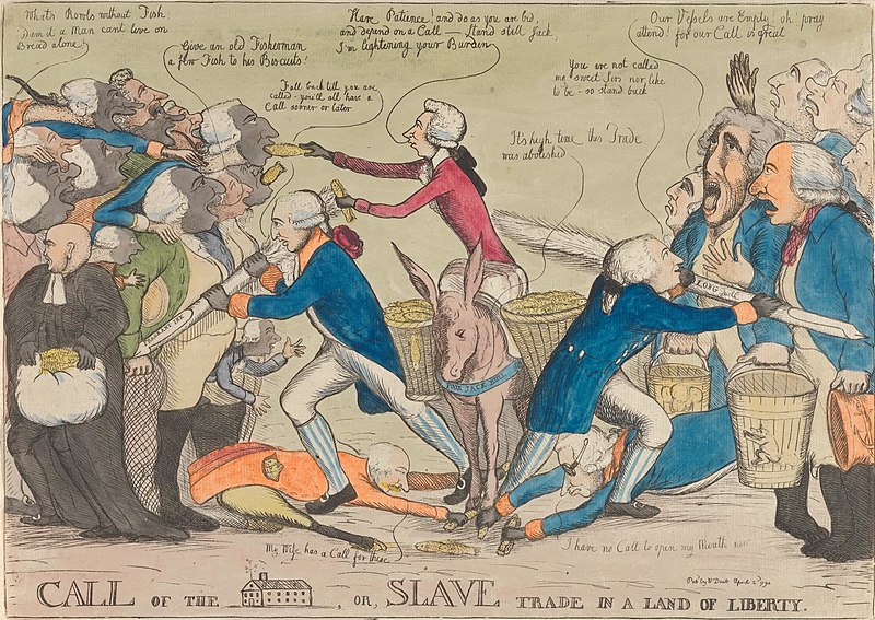 File:William Dent - Call of The (House), or, Slave Trade in a Land of Liberty - B1981.25.1762 - Yale Center for British Art.jpg