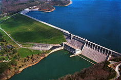 Wolf Creek Dam og Lake Cumberland