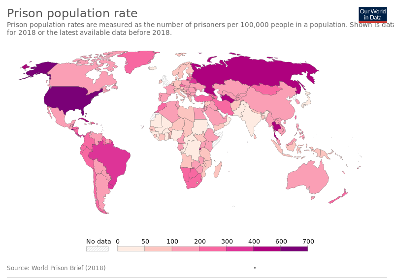 File:World map of prison population rates from World Prison Brief.svg