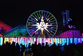 California Screamin' roller coaster during World of Color in 2010