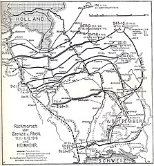 Rückmarsch im Westen 1918