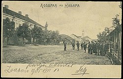 Žabari, razglednica iz leta 1904