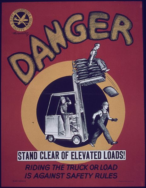 File:"Danger, Stand Clear of Elevated Loads" - NARA - 514102.jpg