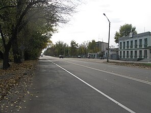 Вигляд з вулиці Сметаніна в районі міського військомату