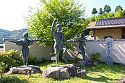 宮本武蔵・お通・又八の像