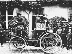Gratien Michaux, arrivé 9e au Paris-Rouen de 1894 sur Peugeot Type 3