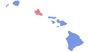1959 Hawaii gubernatorial election results map by county.svg