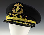Black SS Natchez hat given to President Ford during his 1976 campaign trip down the Mississippi River. 1976 campaign hat a.JPG