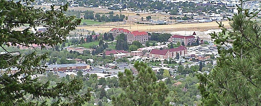 View of Carroll College from Mount Helena