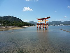 Torii at Itsukushima Shrine