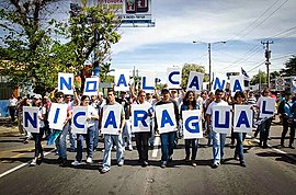 protesten tegen het Nicaraguakanaal, 2014