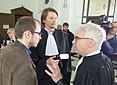 Whistleblower Antoine Deltour und seine Anwälte (2016)