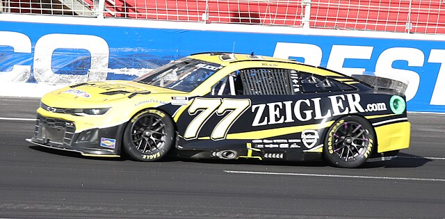 Josh Bilicki driving the 77 at Atlanta Motor Speedway in 2022