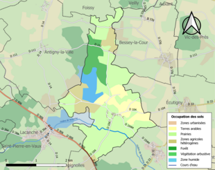 Mappa a colori che mostra l'uso del suolo.