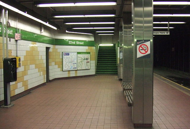 22nd Street station platform