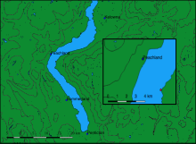 Rattlesnake Island locator map for GEOG 272 assignment made with QGIS. 272RSI Map.svg