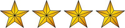 Fayl:4 Gold Stars.svg üçün miniatür