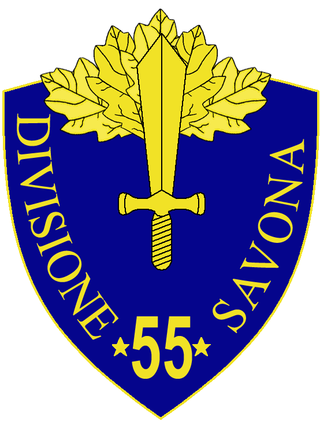 <span class="mw-page-title-main">55th Infantry Division "Savona"</span> Infantry division of the Royal Italian Army during World War II