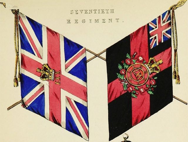 Colours of the 70th (Surrey) Regiment of Foot