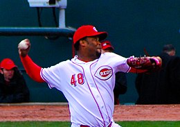 Cordero pitching for the Reds in 2009 72 Francisco Cordero.jpg