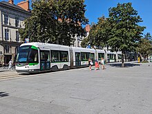 A Nantes tram in front of the Bouffay stop A Nantes tram.jpg