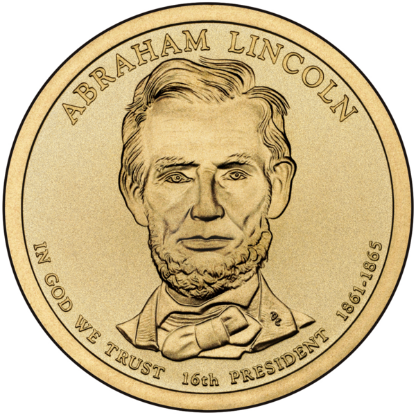 File:Abraham Lincoln $1 Presidential Coin obverse sketch.png