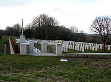 Le cimetière militaire britannique.