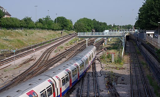 Acton Town tube station MMB 19 1973 Stock