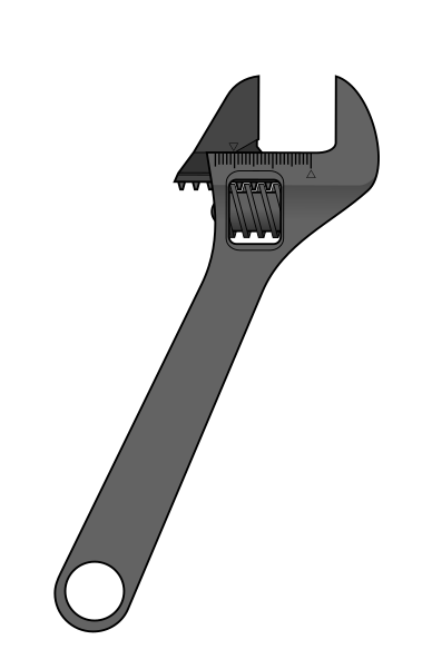 File:Adjustable wrench.svg