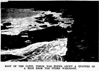 Cabin Wreckage of the schooner Advance (1874) ashore in Botany Bay Advance (1874) Wreckage.jpg