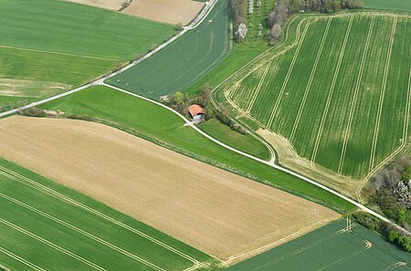 Aerial image of the Altomünster airfield