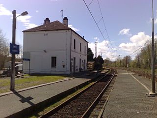 Gare dUrt railway station in Urt, France