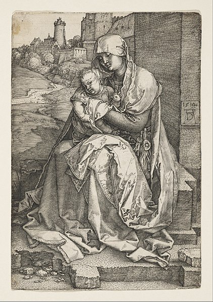 File:Albrecht Dürer - The Virgin Sitting by a Wall - Google Art Project.jpg