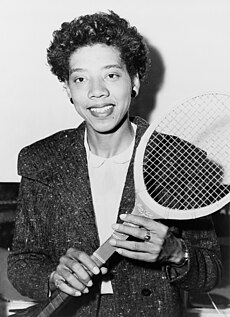 Althea Gibson in 1956 by Fred Palumbo (NYWTS).jpg