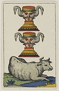 Aluette card deck - Grimaud - 1858-1890 - Dua Cups.jpg