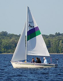 American 14.6, equipped with a Minn Kota electric trolling motor American 14.6 sailboat 2248.jpg