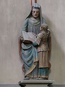 Statue représentant la Vierge et sainte Anne
