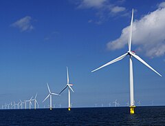 There are several offshore windfarms in Kattegat.