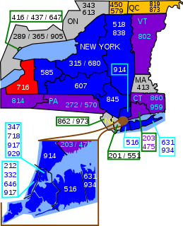 Area code 716 Telephone area code for western New York state