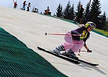 Neveplast dry ski slope Artificial ski slopes.JPG