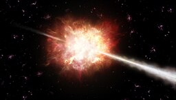 Artist’s impression of a gamma-ray burst