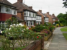 A suburban street in Mill Hill, London, built for the middle classes Ashley Walk, Mill Hill - geograph.org.uk - 458447.jpg