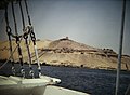 Aswan Necropolis of the Princes, from Felucca on Nile (9797350065).jpg
