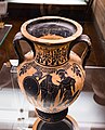 Attic black-figure neck-amphora - ABV extra - Herakles and the boar - recovery of Helena - Firenze MAN 4148 - 08