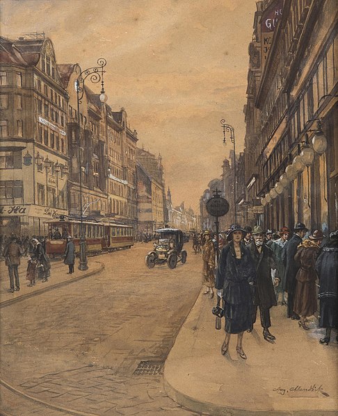 File:August Mandlick - Mariahilferstrasse.jpg