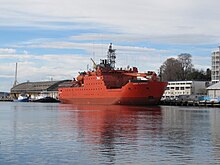 Aurora Australis docked at Hobart in 2010 Aurora Australis (2).jpg