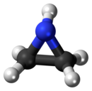 Structure sphérique 3D de l'aziridine